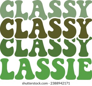 St. Patrick's Day retro design and digital download