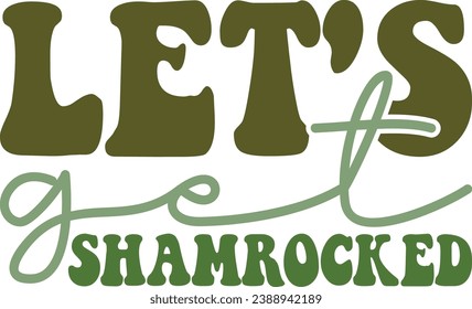 St. Patrick's Day retro design and digital download