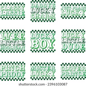 St. Patrick's Day retro design bundle and digital download