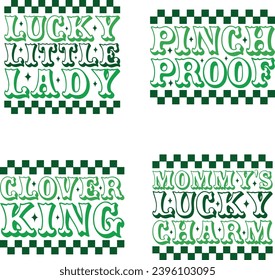St. Patrick's Day retro design bundle and digital download