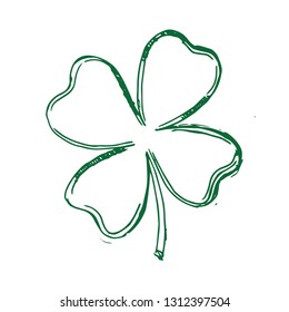 Four Leaf Clover Drawing Step By Step