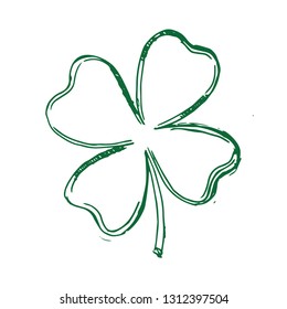 Four Leaf Clover Drawing Images Stock Photos Vectors Shutterstock