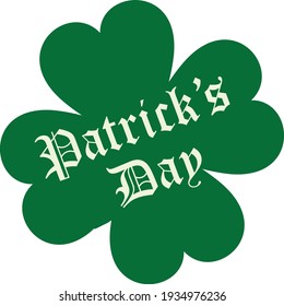 St. Patrick's Day. Retro Style Emblems leaf clover. Typography. Vector illustration.