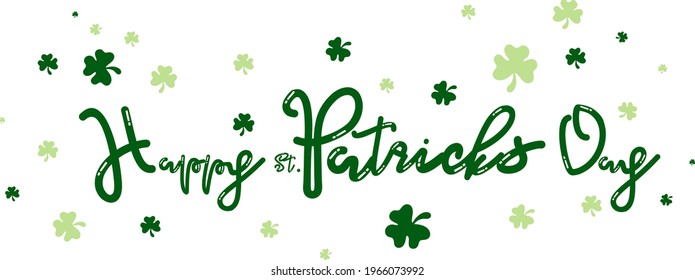 St. Patrick's Day. Retro Style Emblems leaf clover. Typography. Vector illustration.
