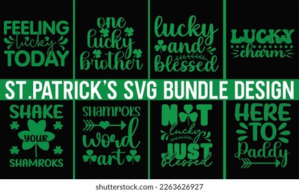 St. Patrick's Day Retro SVG Bundle, Retro SVG, St Patrick's Day Quotes, Rainbow svg, Lucky SVG, St Patricks Day Rainbow,Happy st. patrick's day ,Hand drawn vector design for card