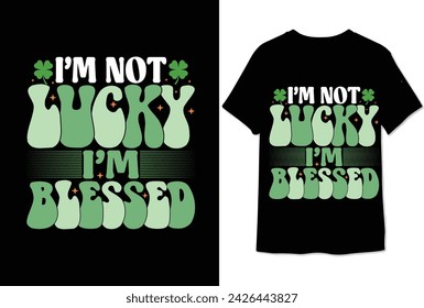 st patricks day retro t shirt design
