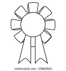 st patricks day rosette ornament icon thin line
