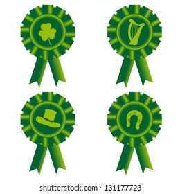 St Patrick's day rosettes