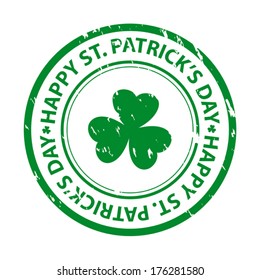 St. patrick's day rubber stamp