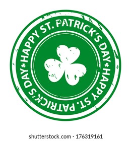 St. patrick's day rubber stamp