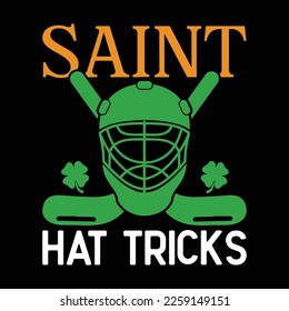 St Patrick's Day Saint Hat Tricks Hockey