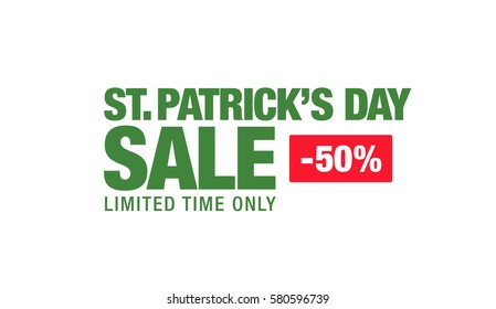 st patricks day sale banner