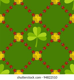 St. Patrick's day seamless background