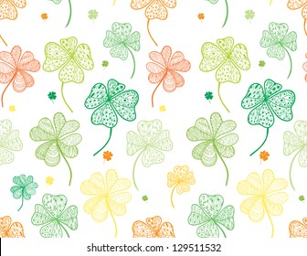 St. Patrick's day seamless pattern.