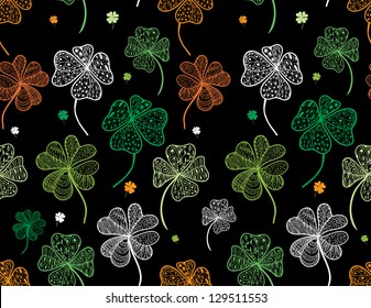St. Patrick's day seamless pattern.
