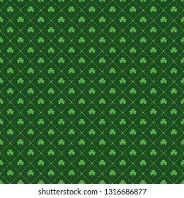 St Patrick's Day Seamless Pattern - Green pattern design for St Patrick's Day