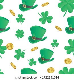 st. patrick's day seamless pattern