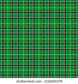 St. Patrick's Day seamless pattern. Tileable vector background in Irish classic style.