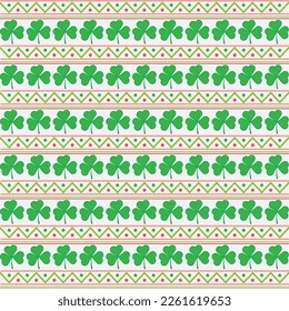 St. Patrick's Day seamless pattern. abstract Shamrock seamless patterns for St. Patrick's Day card