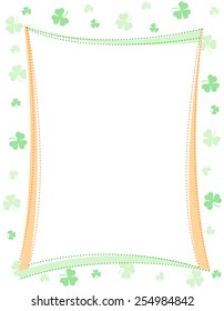 St. Patrick's day seamless pattern with green clovers