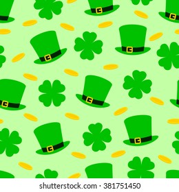 st. patrick's day seamless pattern