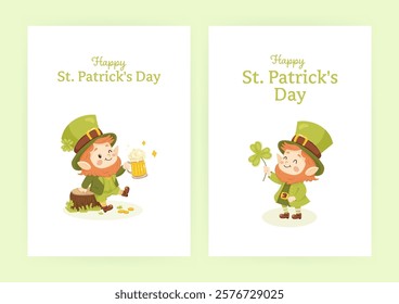 St. patricks day. Set of banners, Posters postcards, different formats and sizes.