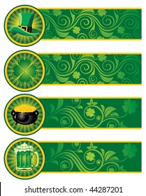 St. Patrick's Day, set of banners. Vector image.