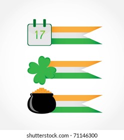 St. Patrick's Day, set of banners.