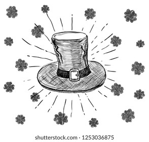St. Patrick's Day set. Hand drawn illustrations