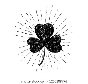 St. Patrick's Day set. Hand drawn illustrations