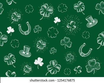 St. Patrick's Day set. Hand drawn illustrations