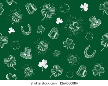 St. Patrick's Day set. Hand drawn illustrations