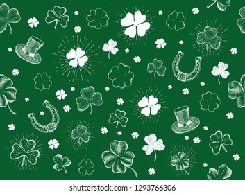 St. Patrick's Day set. Hand drawn illustrations