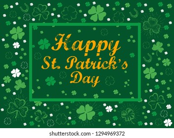 St. Patrick's Day set. Hand drawn illustrations