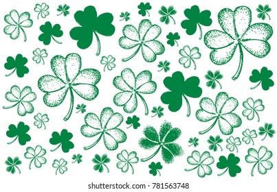 Fiesta del Día de San Patricio. Ilustraciones dibujadas a mano