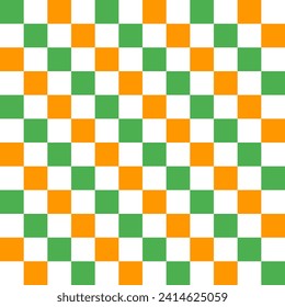 St. Patrick's day shade checker pattern. checker seamless pattern vector. checker pattern. Decorative elements, floor tiles, wall tiles, bathroom tiles, swimming pool tiles.	