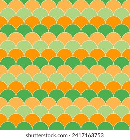 St. Patrick's day shade fish scales pattern. fish scales pattern. fish scales seamless pattern. Decorative elements, clothing, paper wrapping, bathroom tiles, wall tiles, backdrop, background.