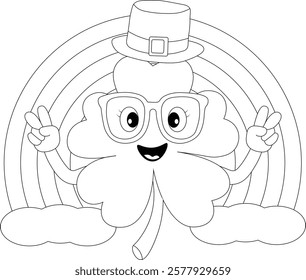 St. Patricks Day Shamrock Coloring Page