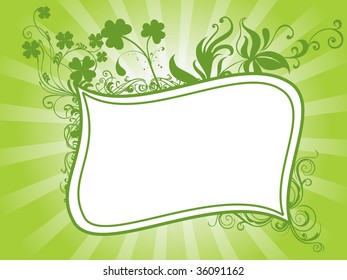  st. patrick's day shamrock flower frame