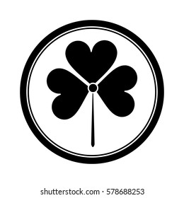 st patricks day shamrock icon pictogram