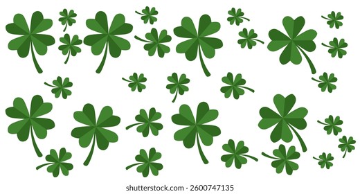 St. Patrick's Day shamrock pattern vector illustration