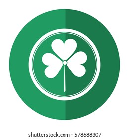 st patricks day shamrock shadow