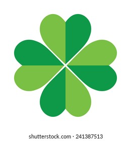 St Patrick's Day shamrock, Vector illustration