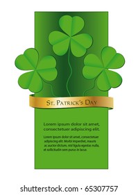 St. Patrick's Day - shamrock vector Banner