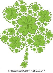 St. Patrick's Day Shamrocks - vector illustration