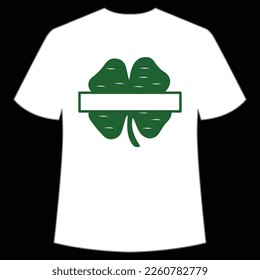 St. Patrick's Day Shirt Print Template, Lucky Charms, Irish, everyone has a little luck Typography Design