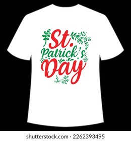 St. Patrick's Day Shirt Print Template, Lucky Charms, Irish, everyone has a little luck Typography Design