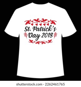 St. Patrick's Day Shirt Print Template, Lucky Charms, Irish, everyone has a little luck Typography Design