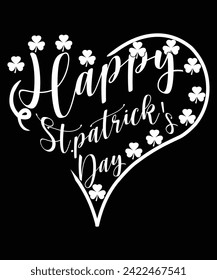 St Patrick's day shirt print template, shamrock typography design for Ireland, Ireland culture Irish traditional t-shirt design