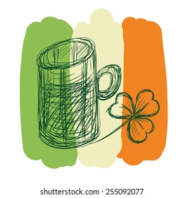 St. Patrick's Day sketch beer